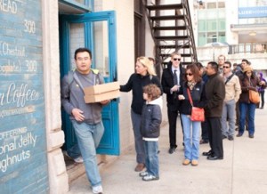 Queue at The Doughnut Vault