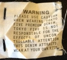Tokyo 5 Jeans label