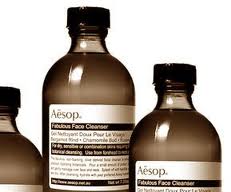 Aesop bottles close up