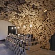 Aesop store with carton sculpture 1