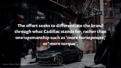 From a NewsCred presentation on the Cadillac campaign