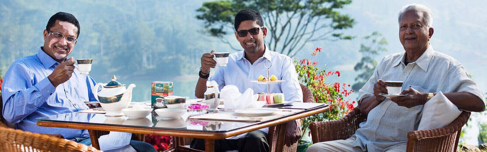 Two generations of Dilmah family leaders